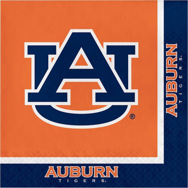 Ncaa 6.5" Auburn University Napkins PK240, 240PK 664830 - main